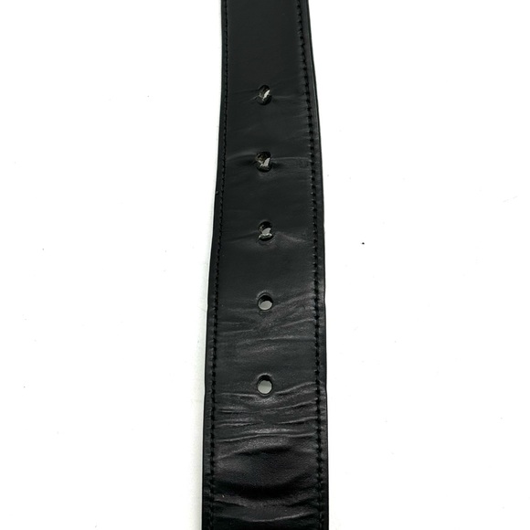 Prada Vintage Claw Buckle Black Leather Belt - Picture 8 of 12